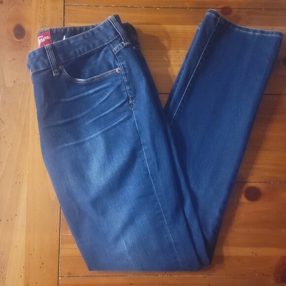 Lucky "Lola Straight" Dark Blue Denim with Contrast Stitching - Size 10/30 - Picture 5 of 11